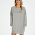 Round Neck Nightshirt, Grey