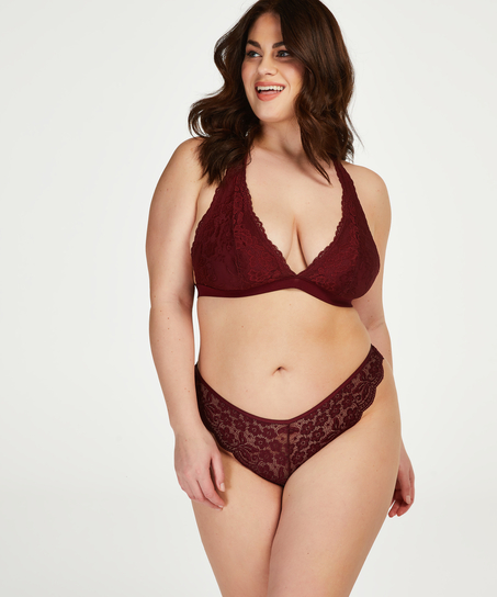 High leg Brazilian, Red