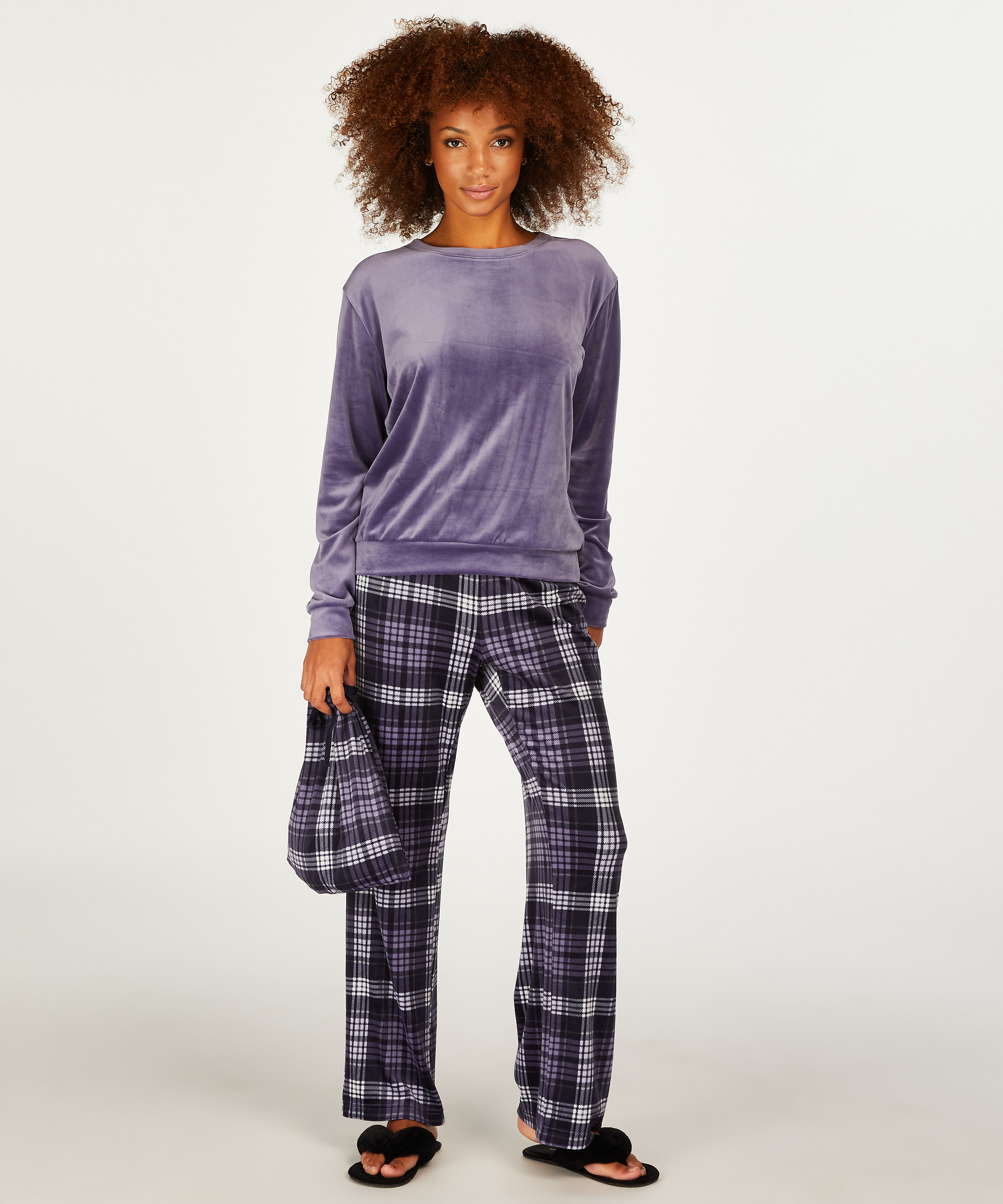 Pyjamaset with Bag, Blue, main