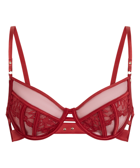 Sable Non-Padded Underwired Bra, Red