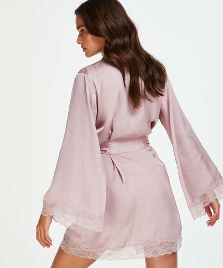 Petite Meili Satin Kimono, Purple