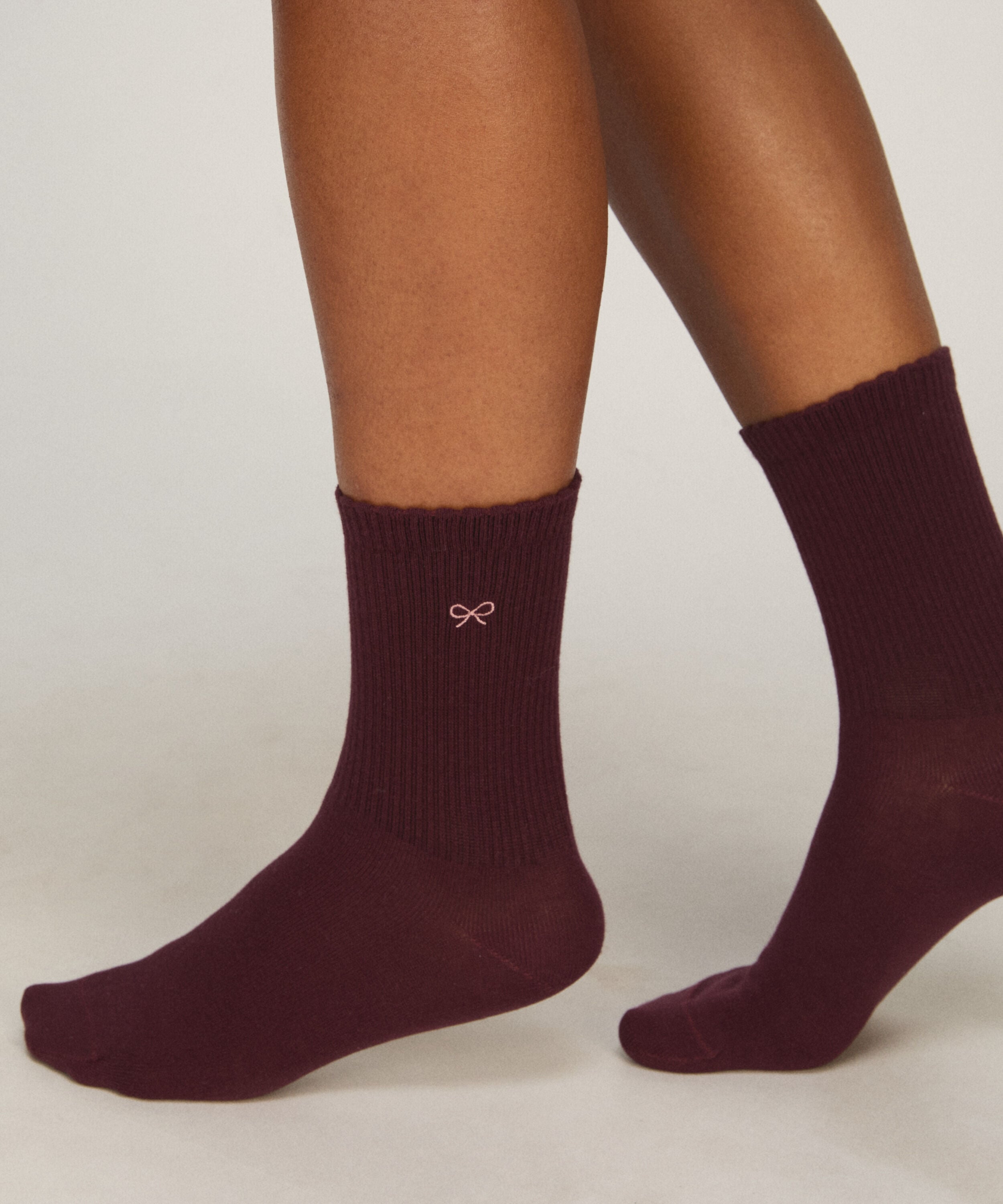 2 Pair Cotton Crew Socks