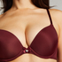 Plunge Padded Underwired Bra, Red