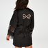 Satin Lace Kimono, Black