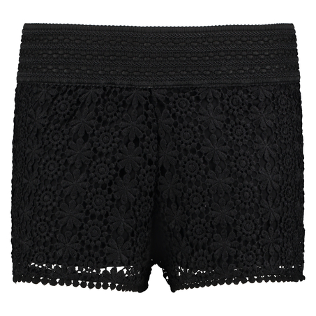 Crochetta Shorts, Black