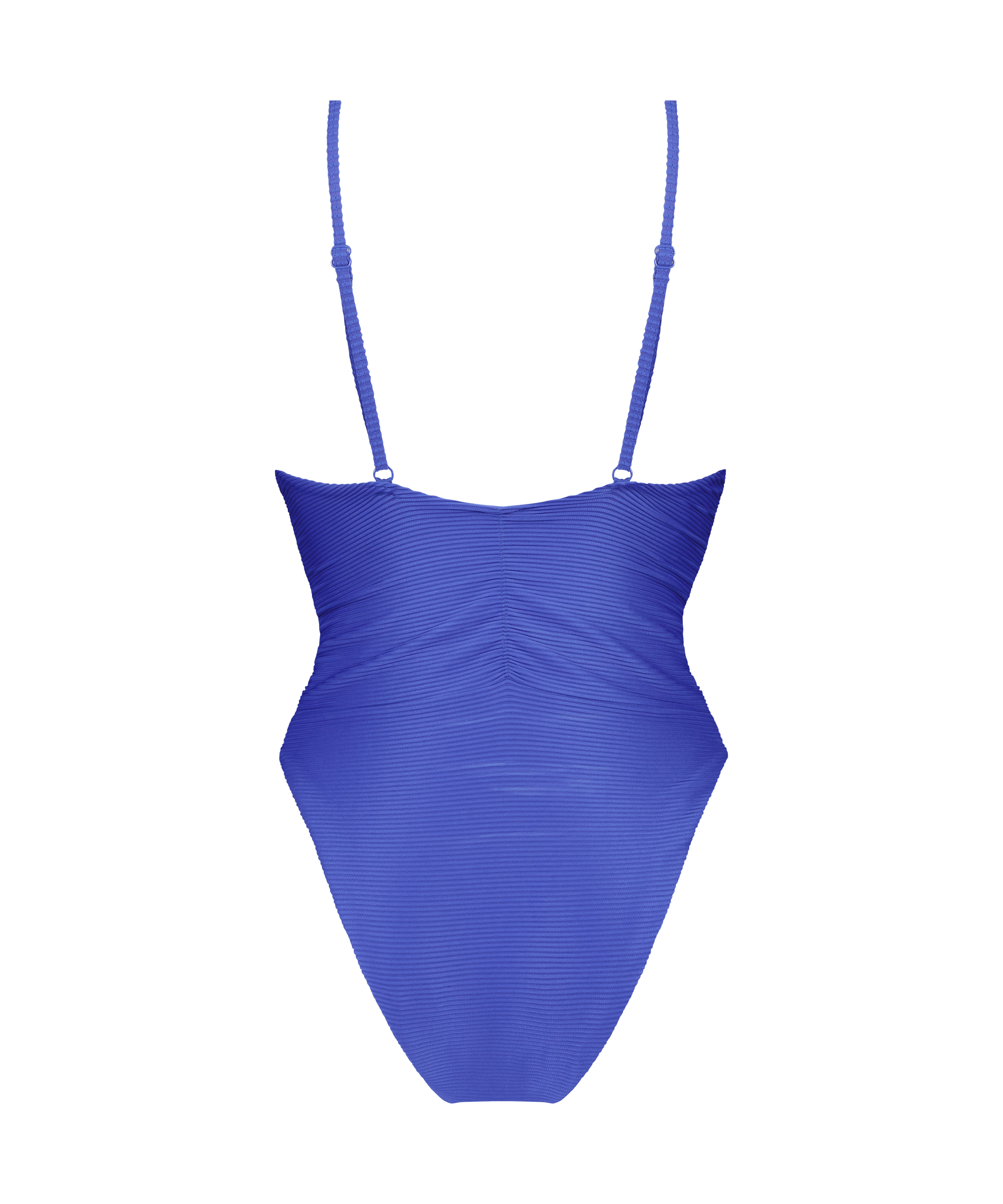 Rib Lagoon High-Cut Swimsuit, Blue, main