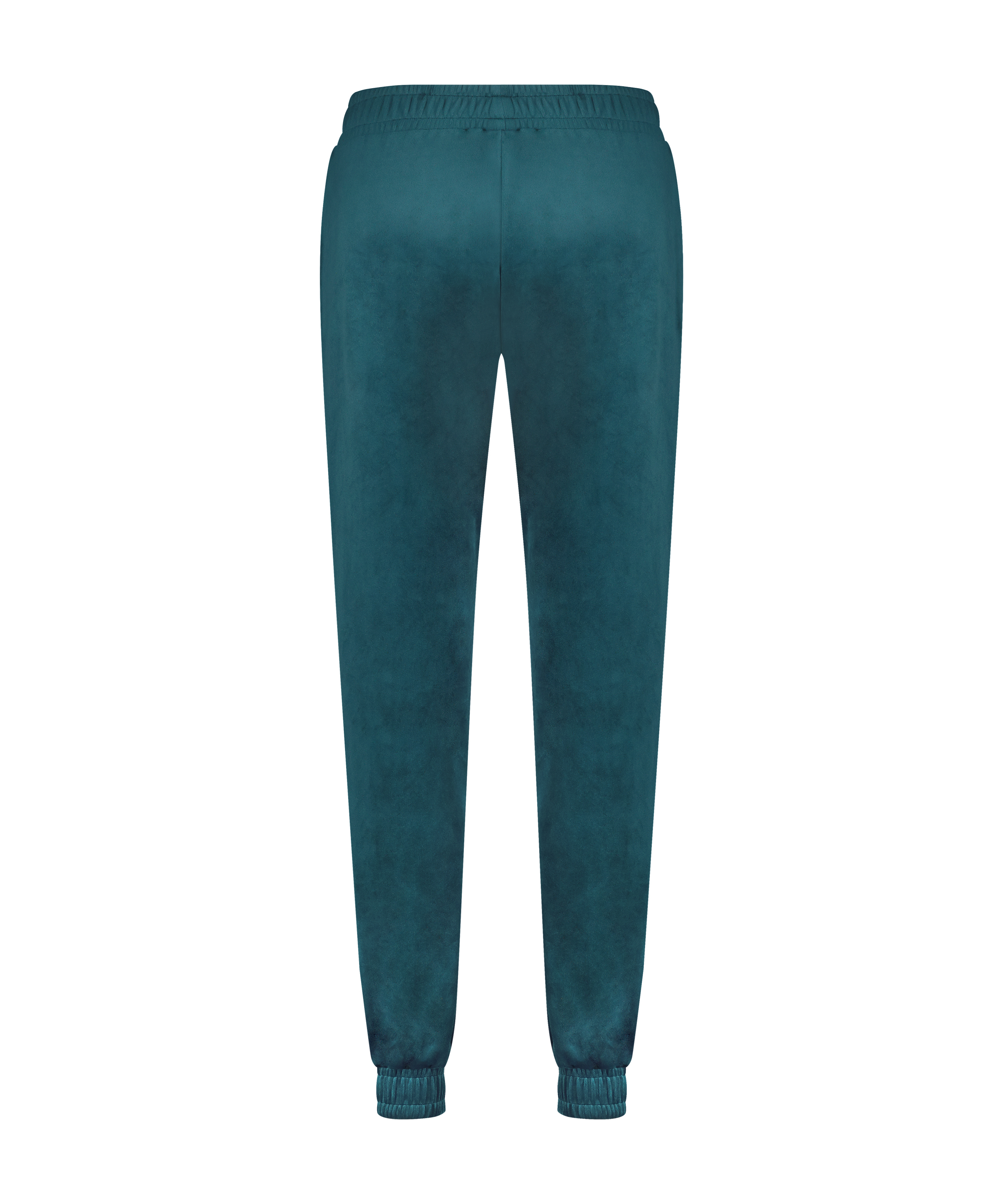 Velour Jogging Pants Pin-tucked, Blue, main