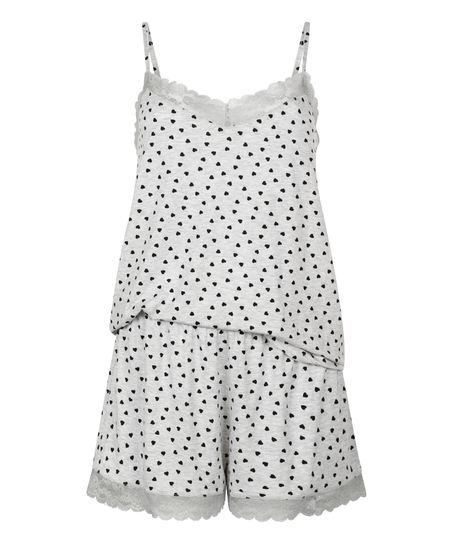 Cami Short Pyjama Set, Grey