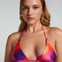 Sunset Triangle Bikini Top, Purple