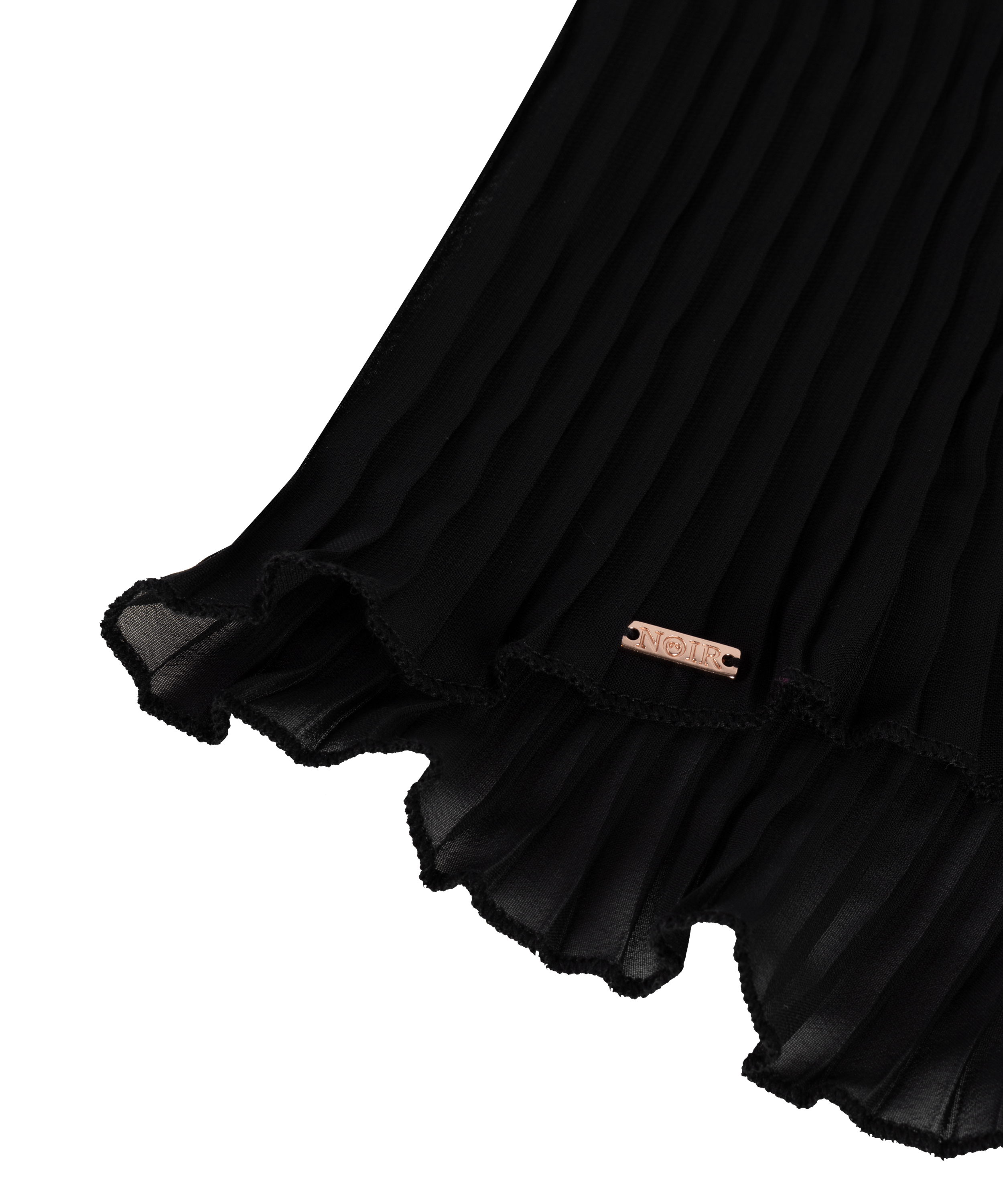 Plisse Lace Cami, Black, main