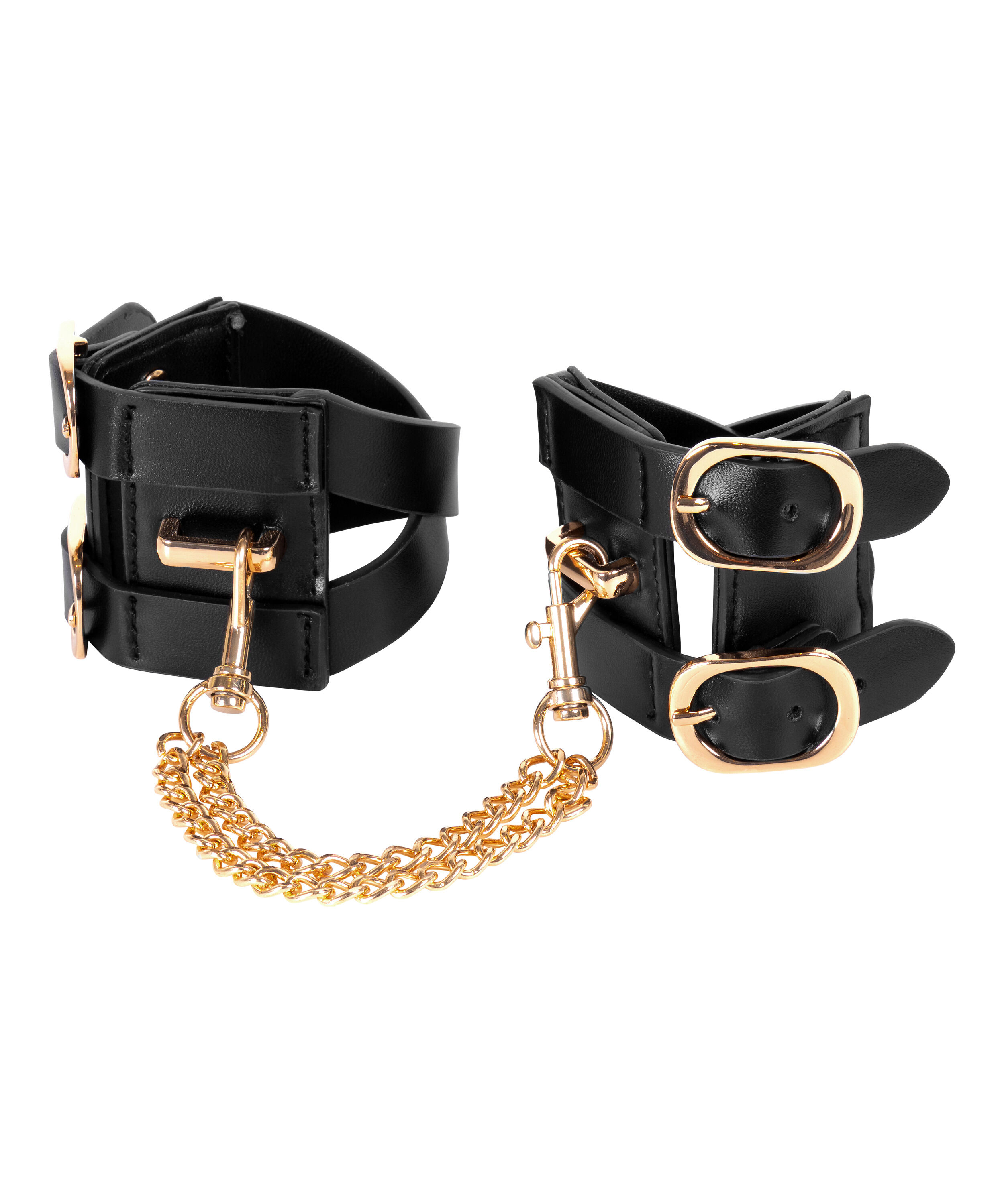 Wristcuffs Cross Straps, Black