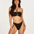 Nero Rib Bikini Bottoms, Black