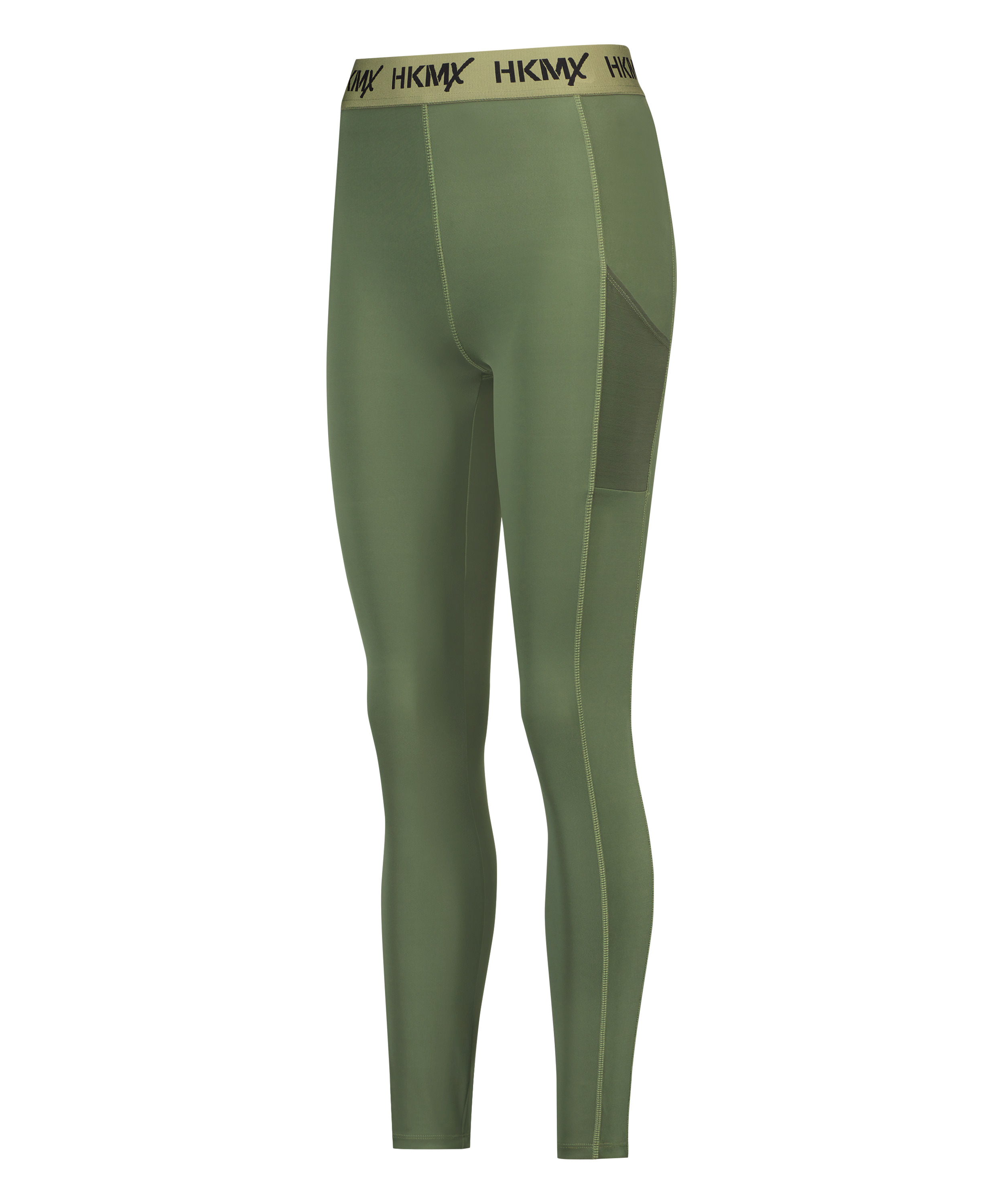 HKMX Regular Waist Sports Tights, Green, main