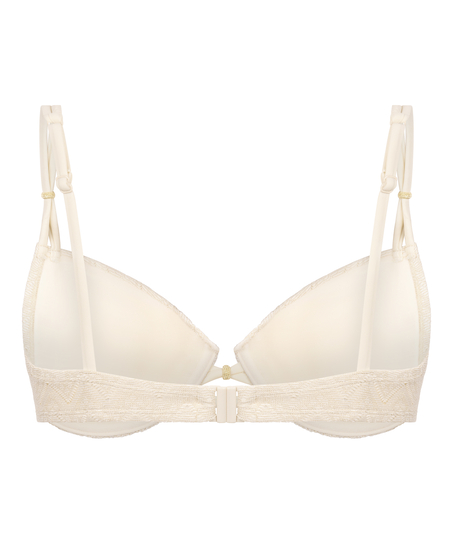 Crochet Bikini Top, White