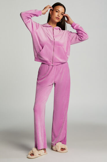 Image of Hunkemöller Velours Pyjama Pants Pink