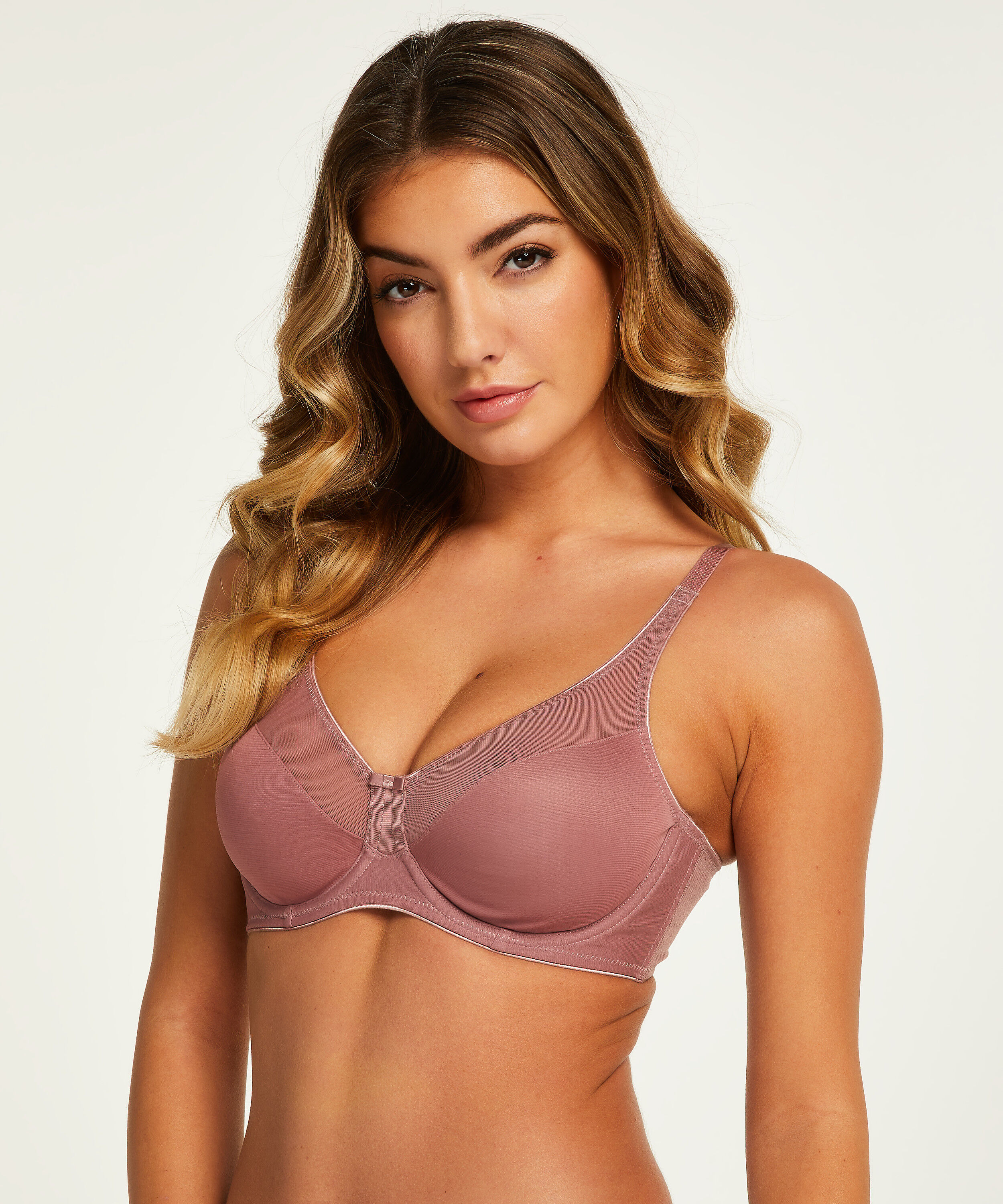 Nina Non-Padded Underwired Minimizer Bra, Purple