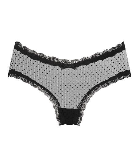 V-shape Mesh Brazilian, Black