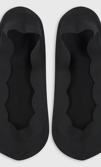 2 pairs Lasercut Footsies, Black