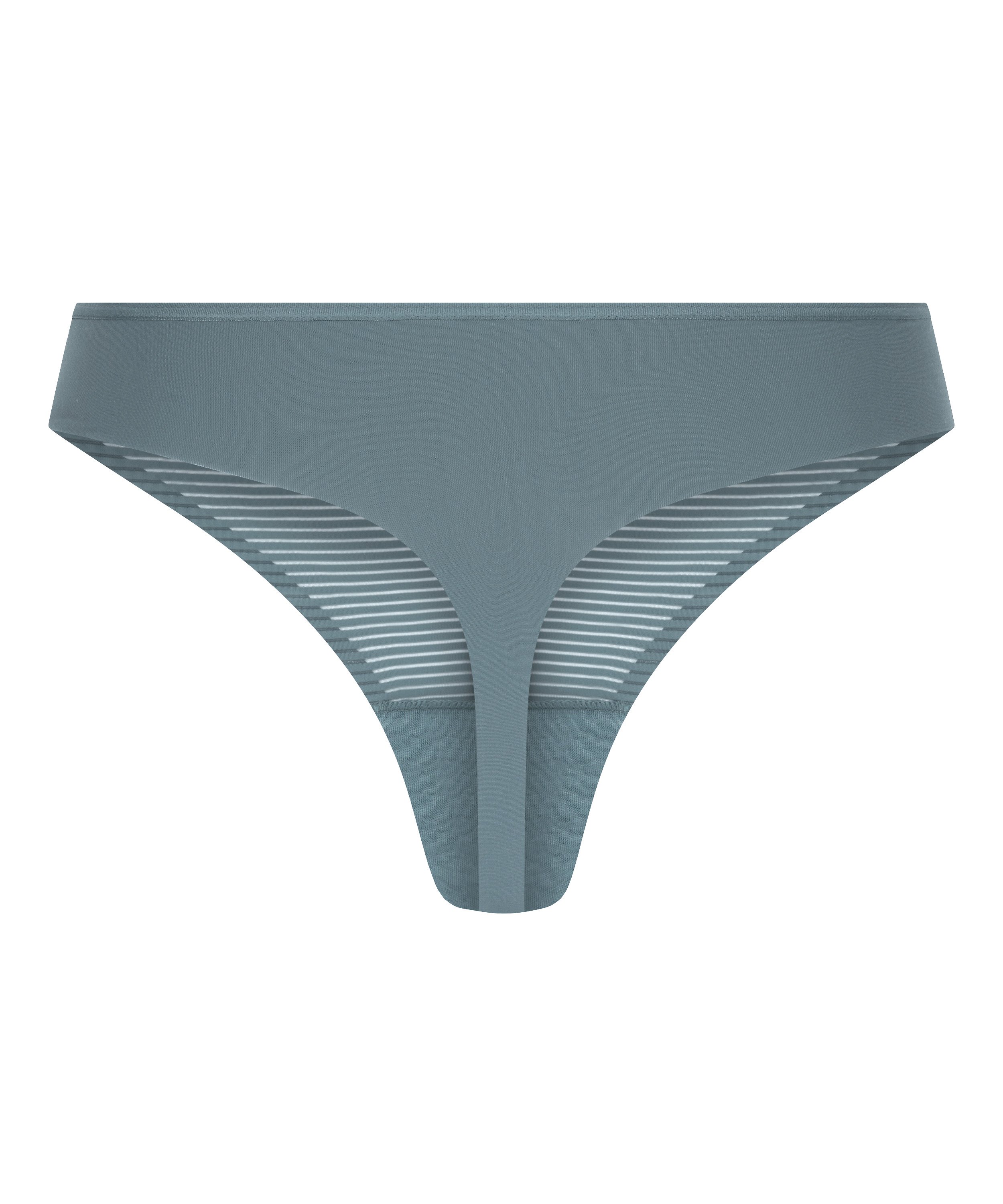Invisible thong Stripe mesh, Grey, main