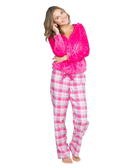 Jacket Bunny cardigown fleece, Pink