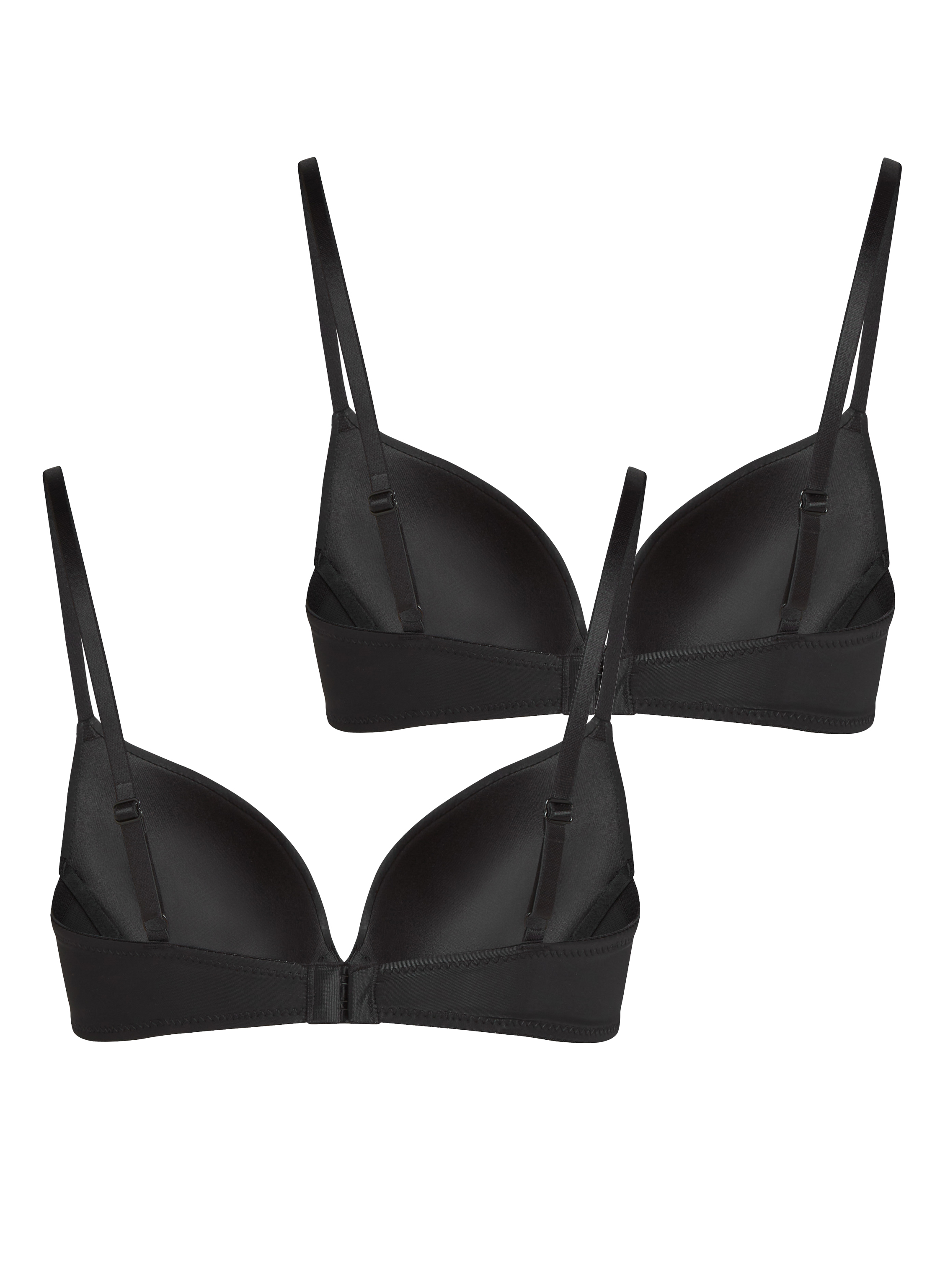 2-Pack Padded Underwired Bra, Black, main