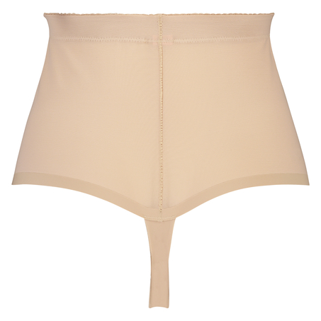 Sculpting scallop high waisted thong - Level 3, Beige