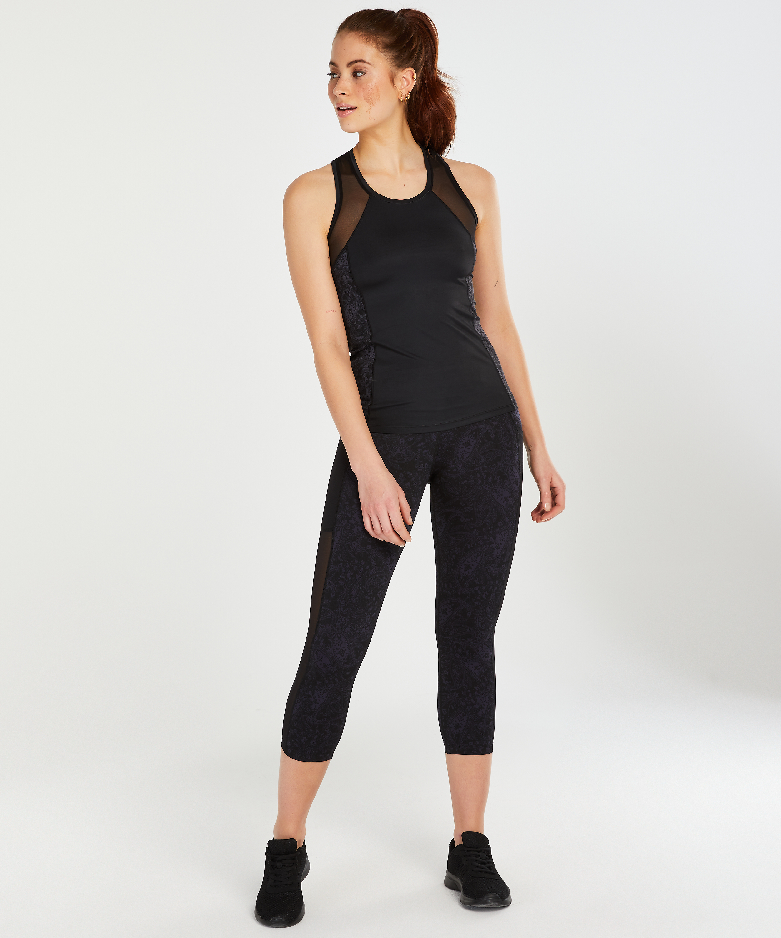 HKMX Oh My Squat High Waisted Capri, Black, main