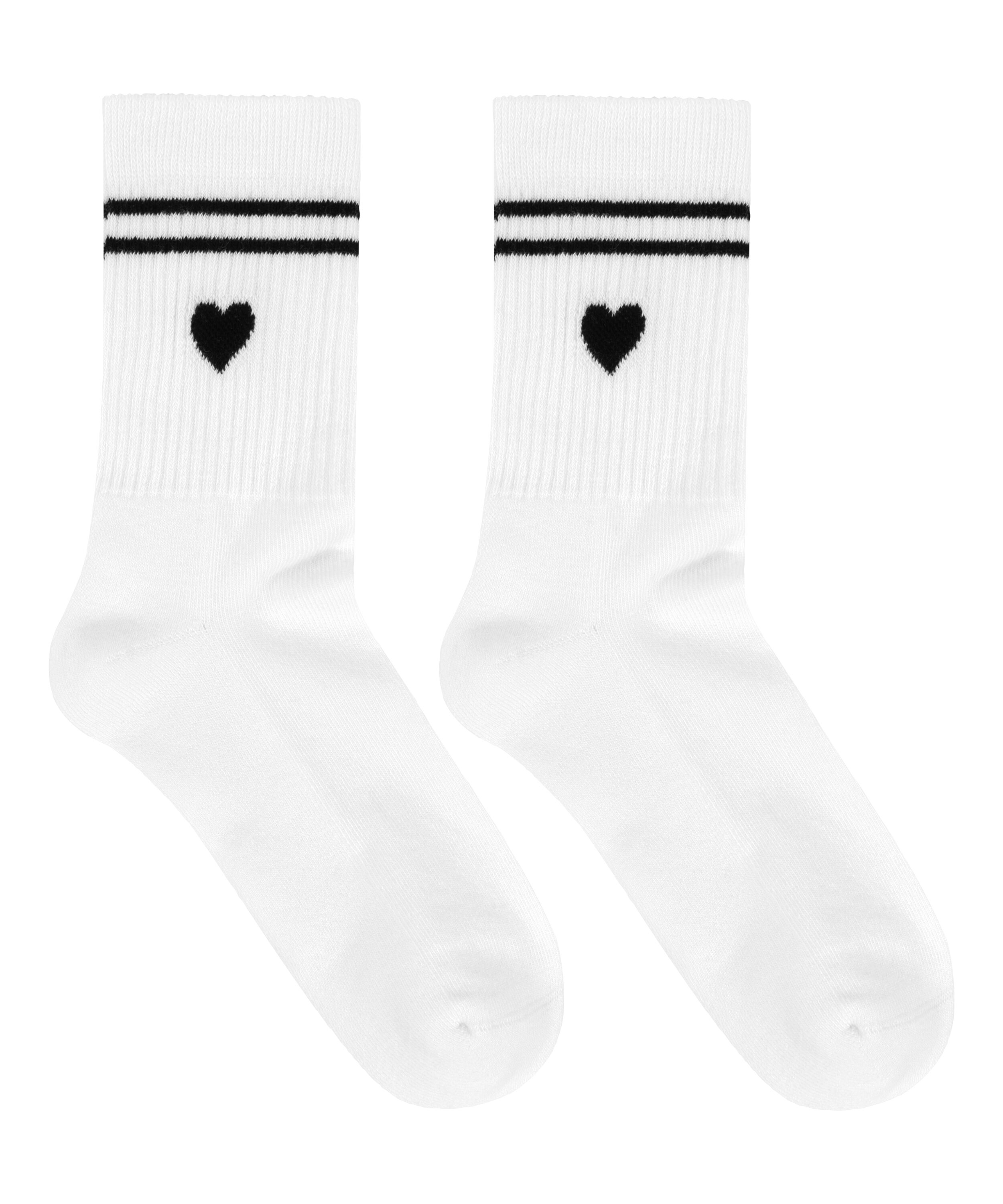 Cotton Crew Socks, White