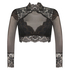 Cynthia long-sleeved bralette, Black