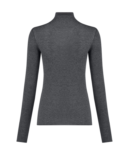 super soft Turtleneck shirt with Cashmere, Grey