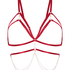 Chain Top Bralette, Red