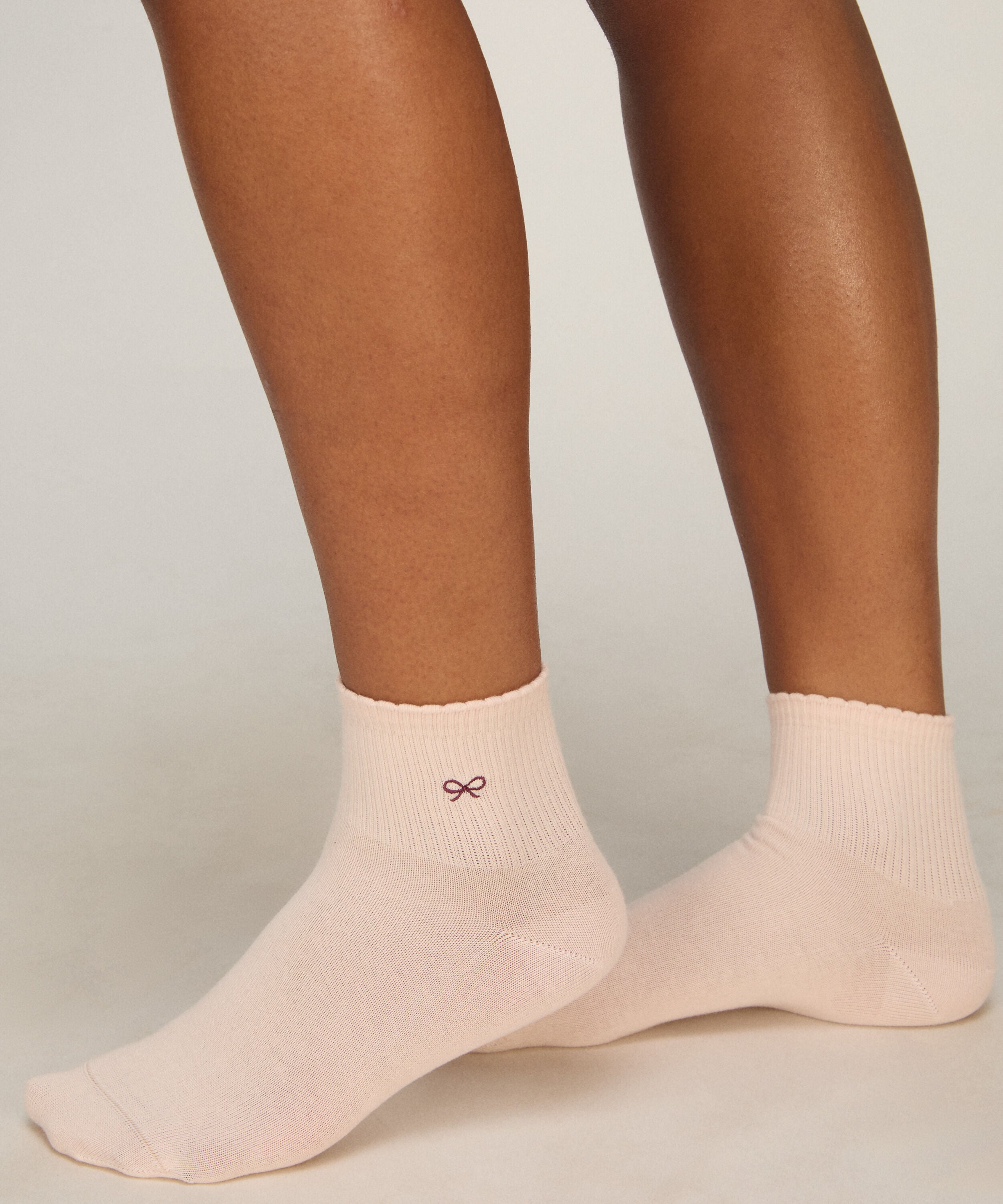 2 Pair Cotton Half Crew Socks