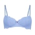 Marine Padded Underwired Bra, Blue