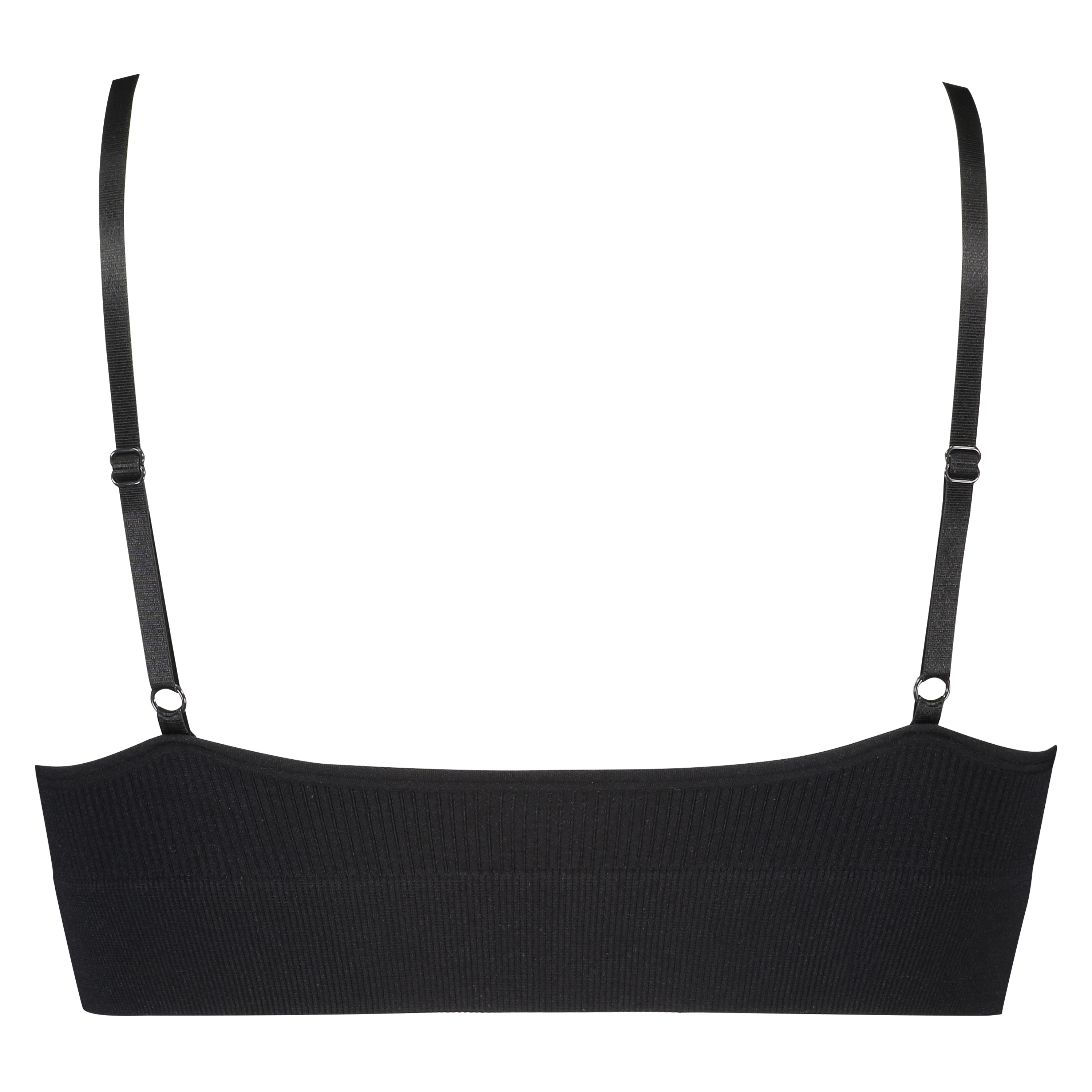 Seamless bralette, Black, main