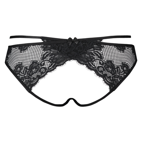 Jenny Open Back Brazilian, Black