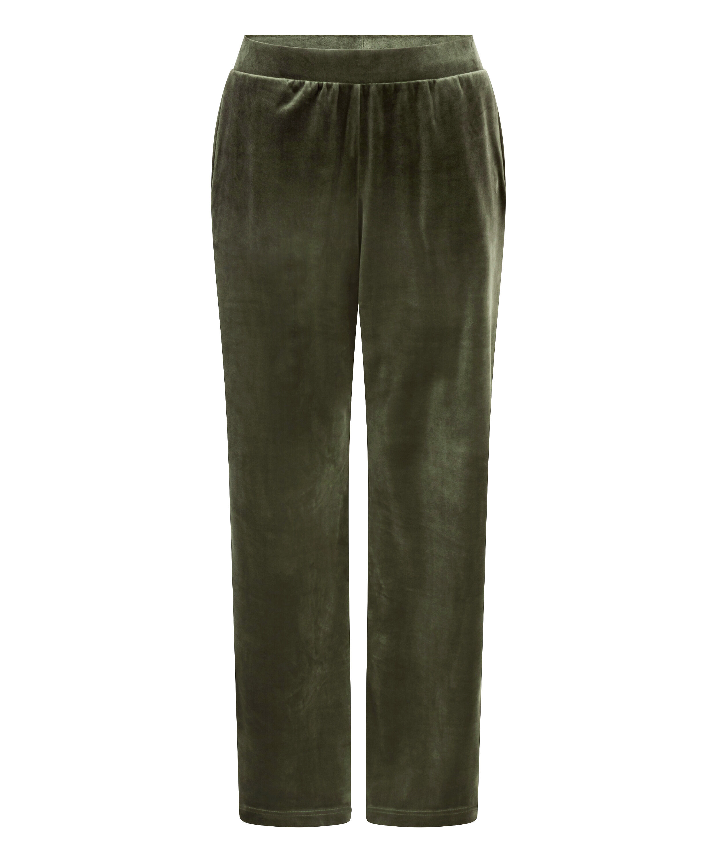 Velours Pyjama Pants, Green