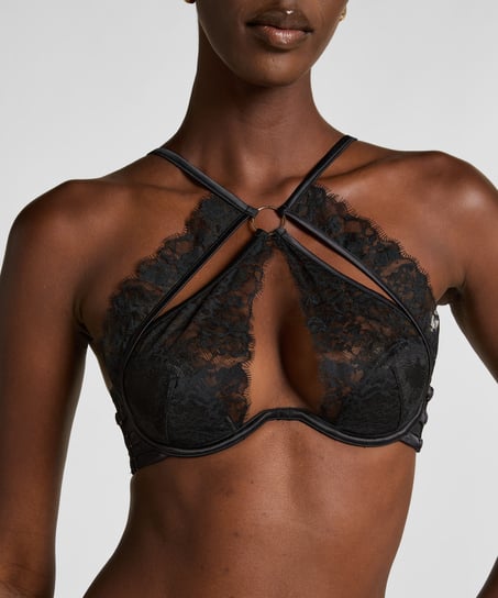 Nienke Padded Underwire Bra, Black