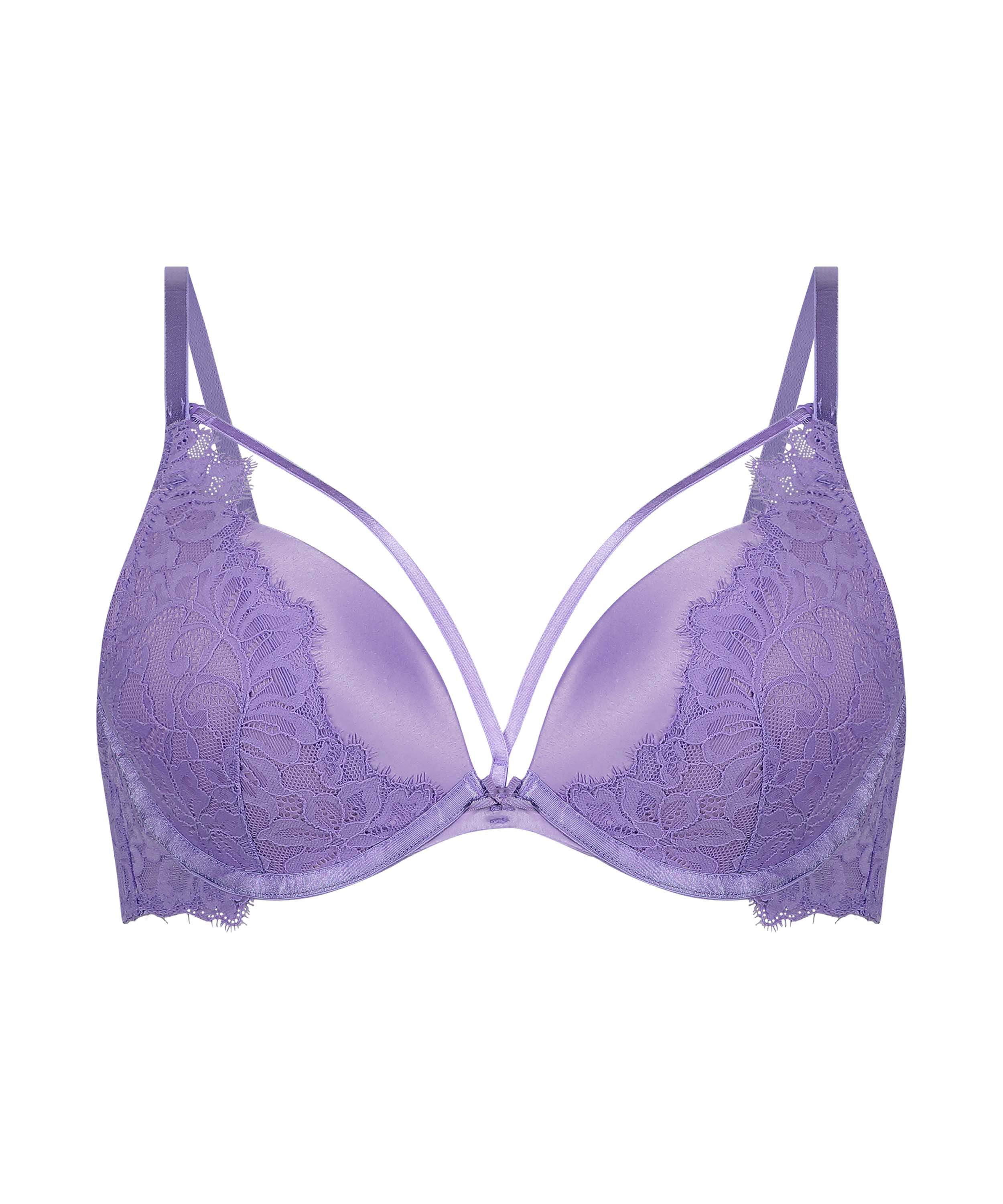 Isabella Padded Push-Up Underwired Bra, Purple