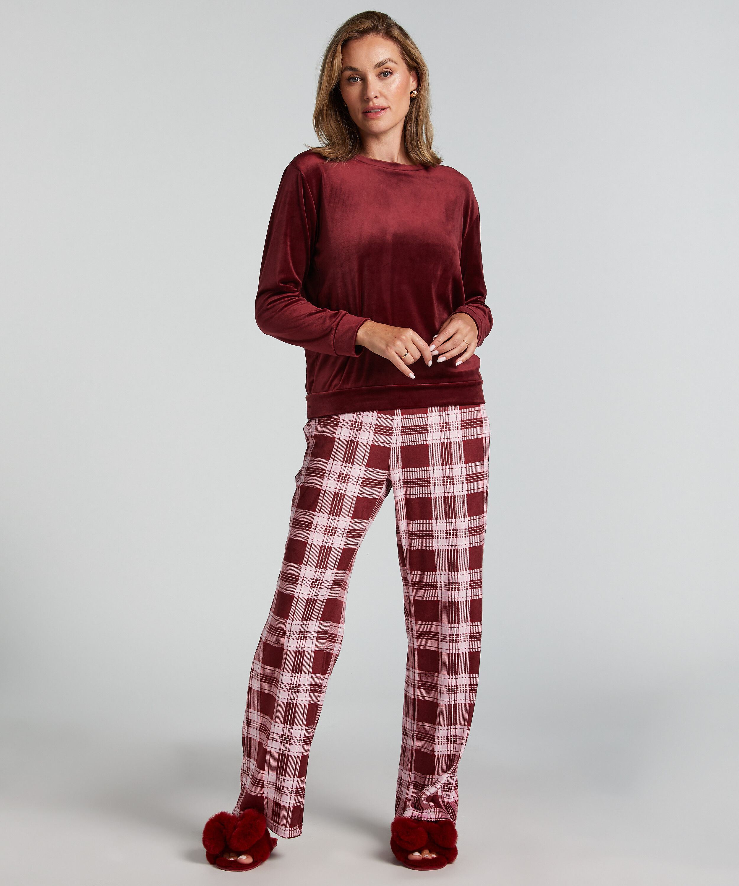 Velvet Pyjama Set, Purple
