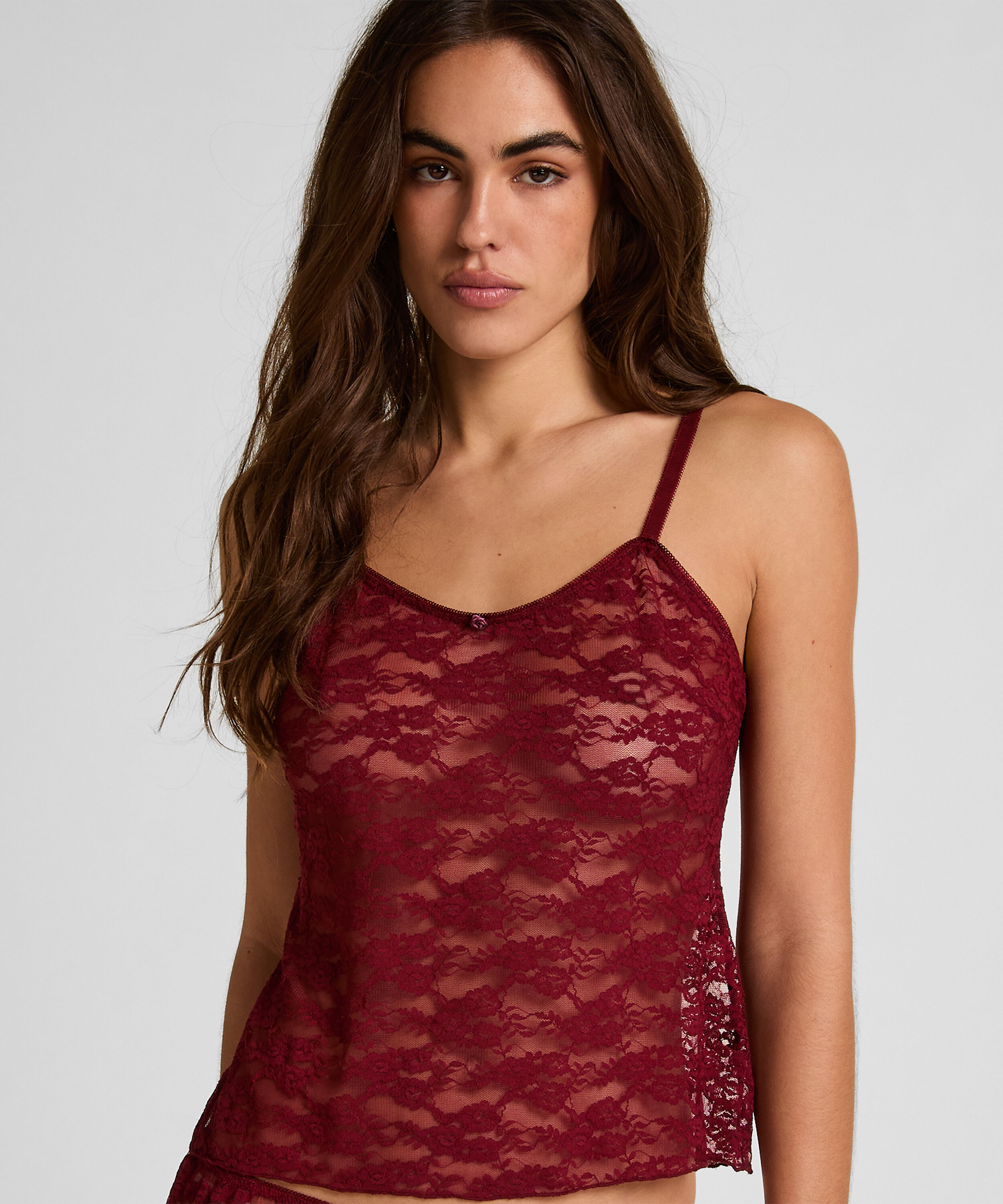 Cami Allover Lace, Red Cami Allover Lace, Red