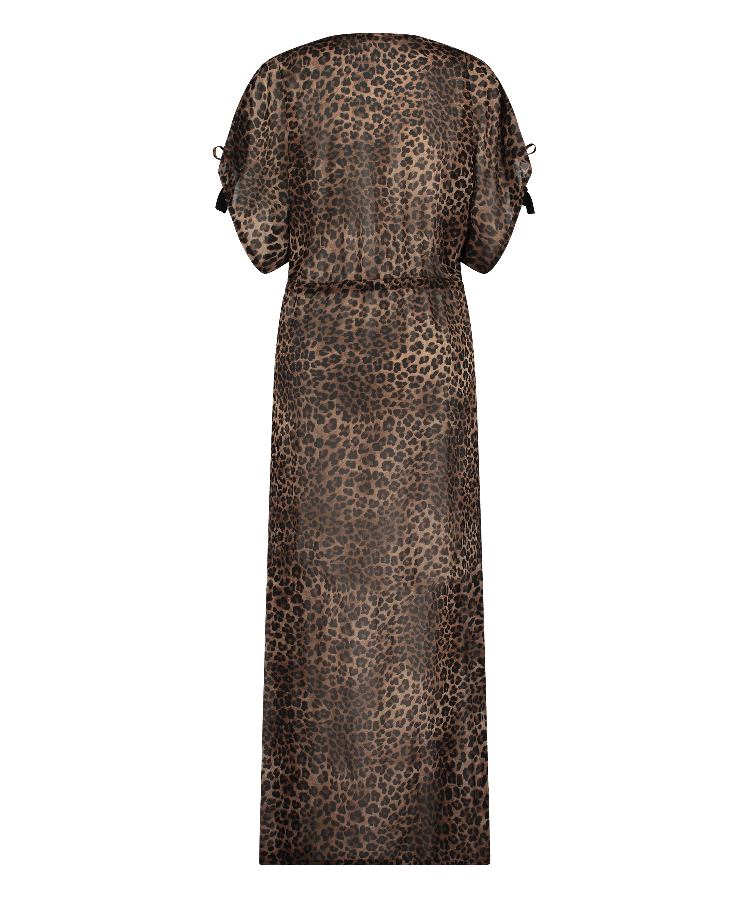 Sheer Kimono, Brown, main