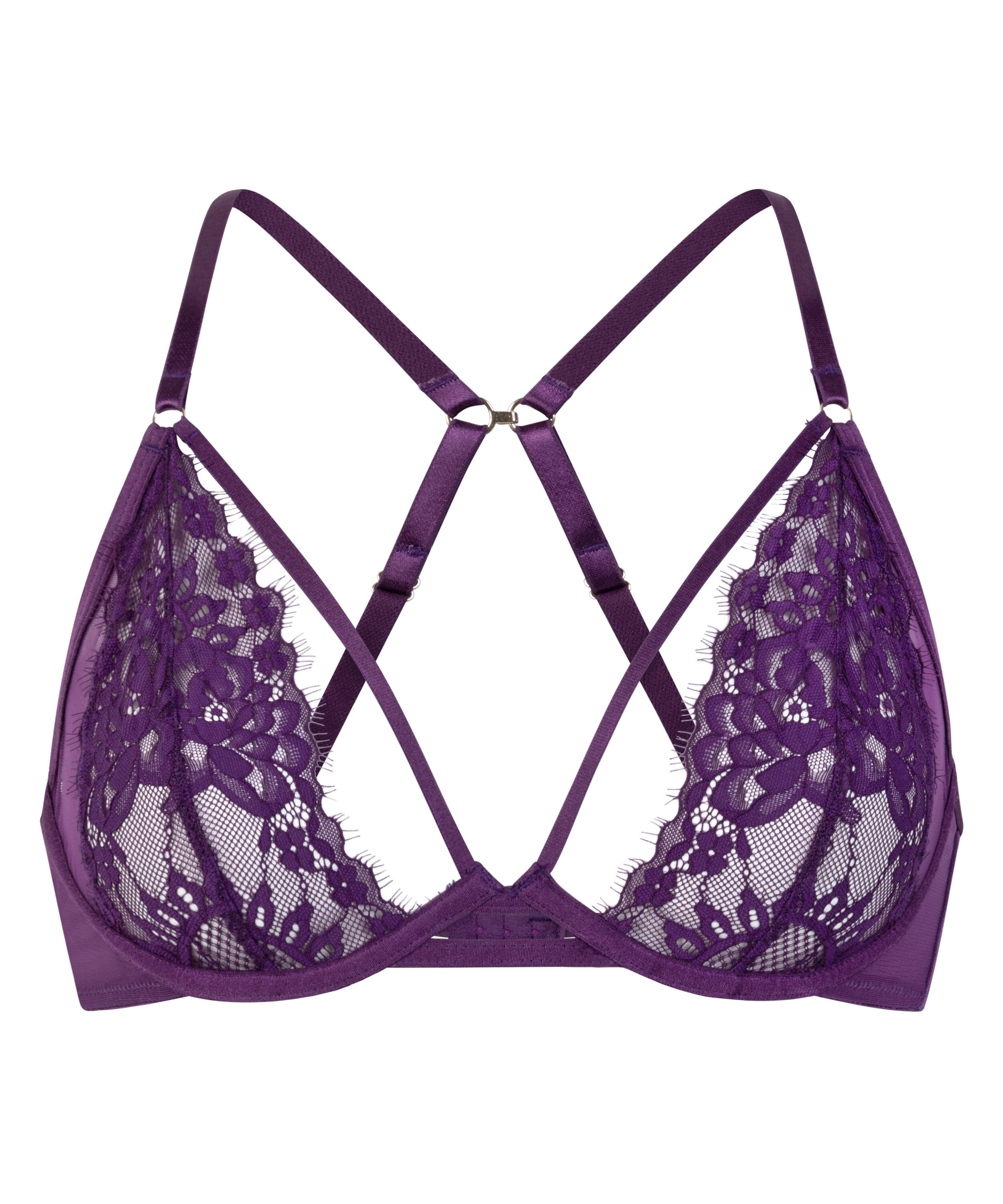 Cinnamon Non-Padded Underwired Bra, Purple