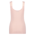 Ribbed Lace Singlet, Pink
