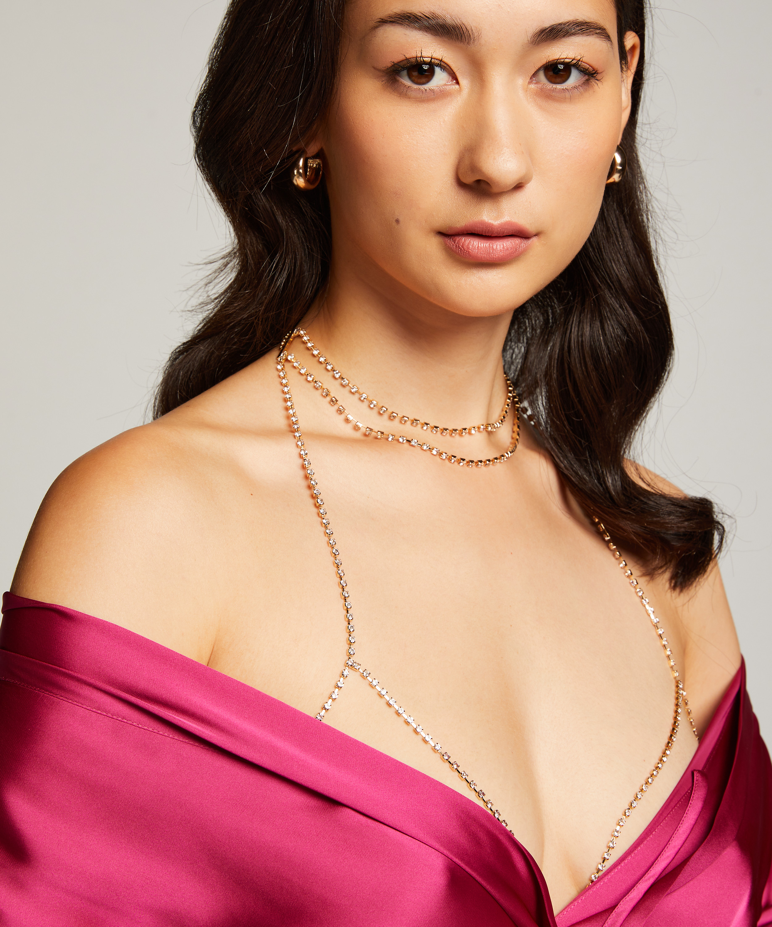 Harness body chain, Yellow, main