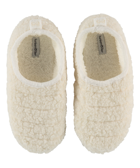 Teddy Esmee slippers, White
