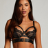 Occult Non-Padded Underwired Longline Bra, Black