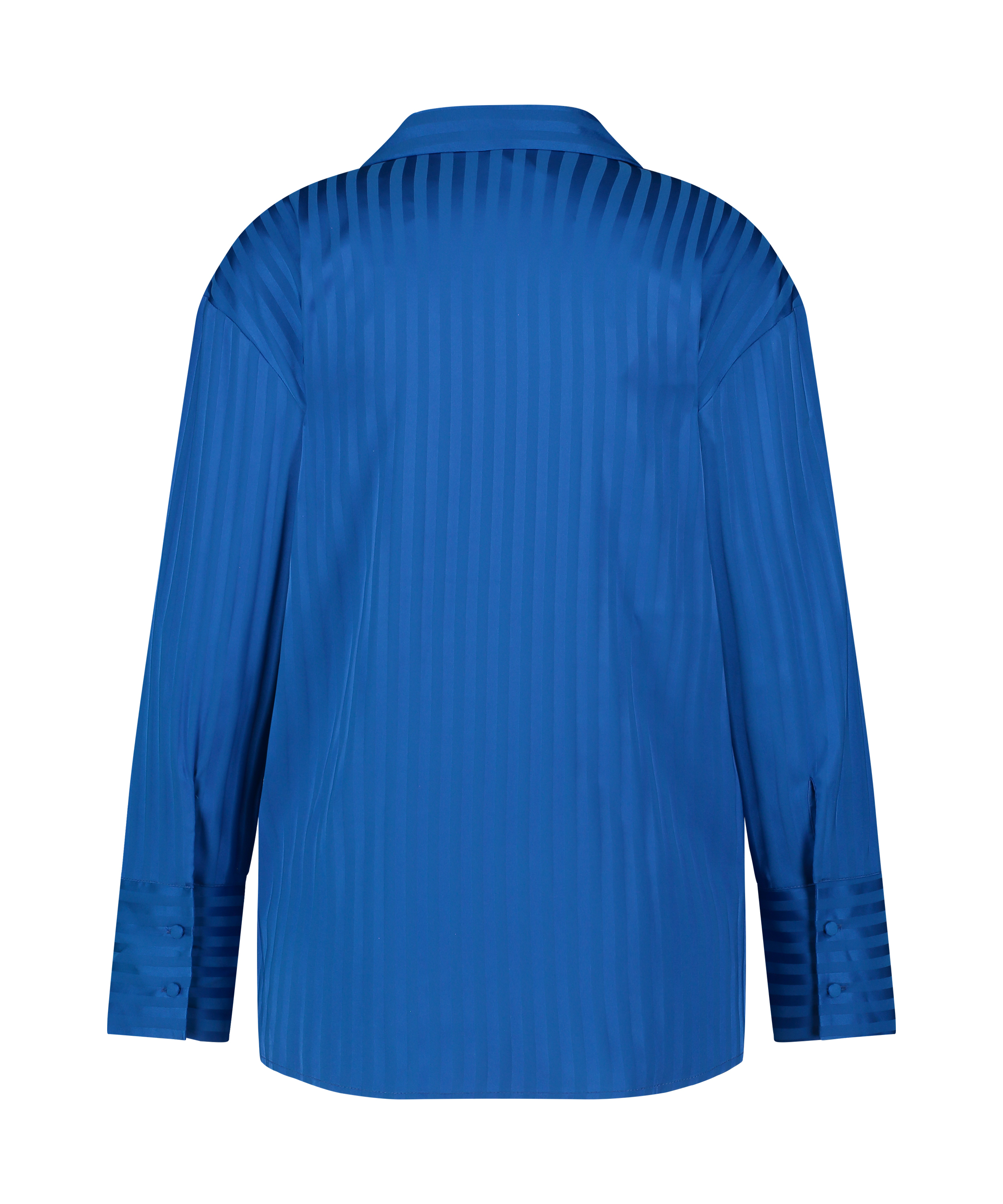 Satin Long-Sleeved Jacket, Blue, main