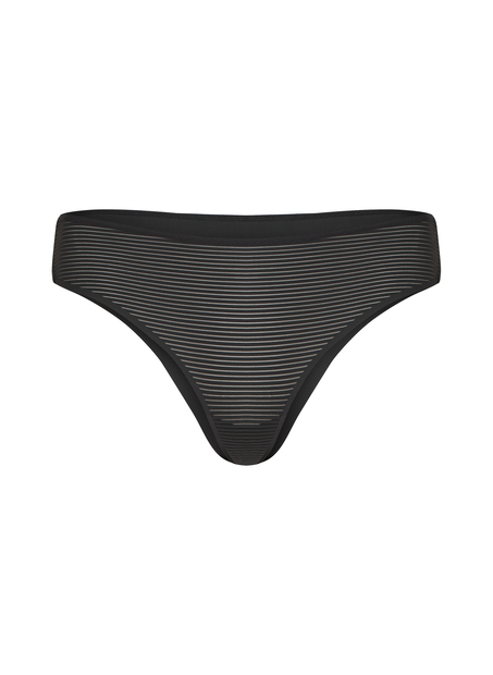 Invisible Brazilian Stripe mesh, Black