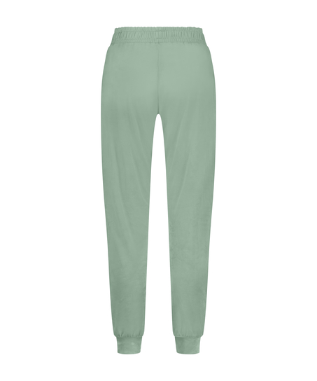 Petite Velours Jogging Pants, Green