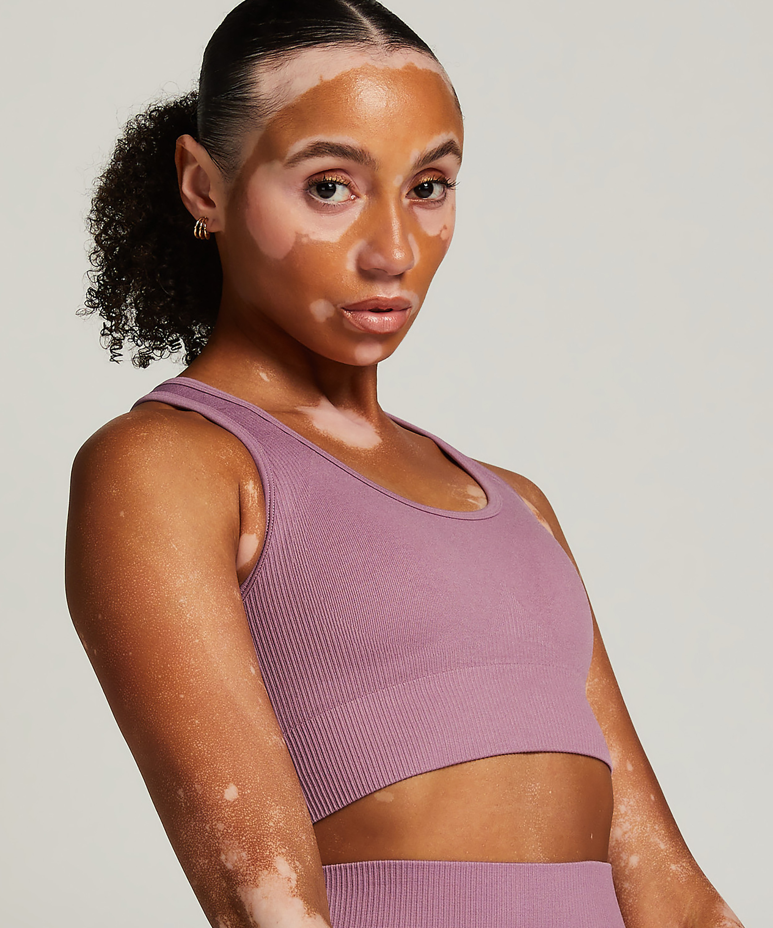 HKMX Seamless Sports Bra, Purple, main